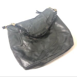 The Sak Black Leather Hobo Bag